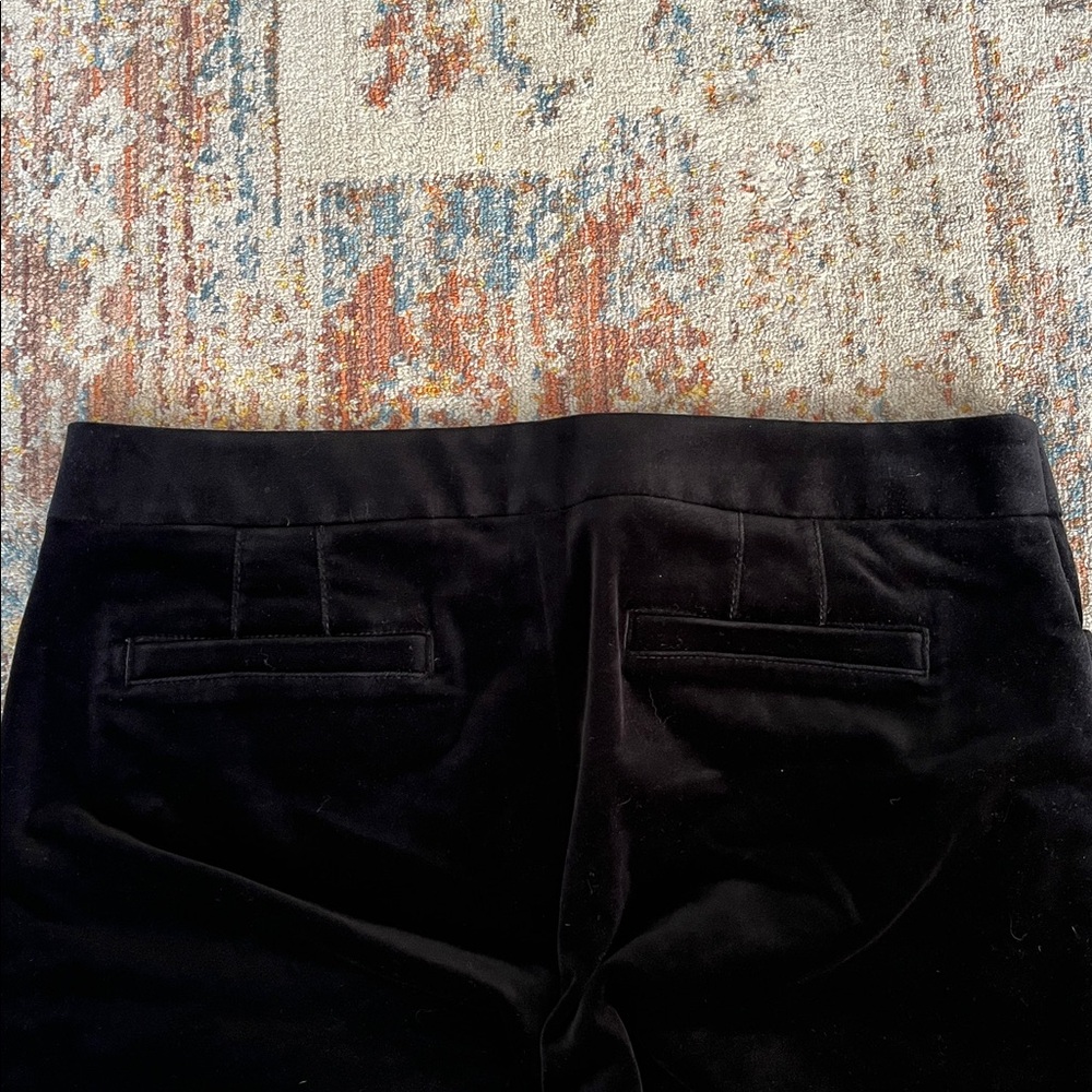 Banana Republic Black Velvet Pants - Picture 6 of 6